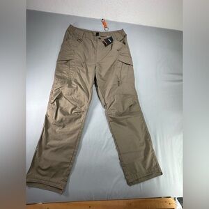 Men’s Tac Vasen Gray Cargo Outdoor Pants Nwt Size 34 #818